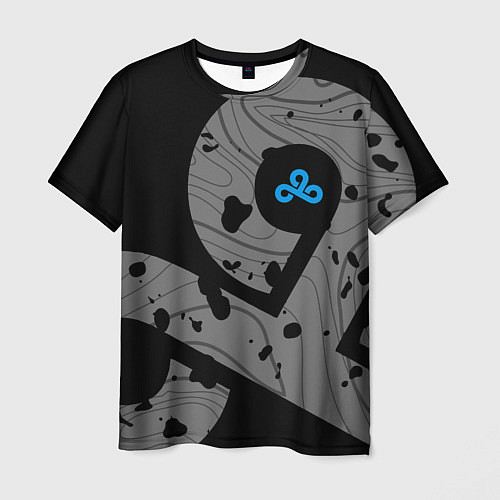 Мужская футболка Форма Cloud 9 black / 3D-принт – фото 1