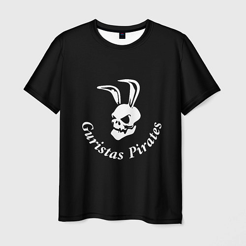 Мужская футболка Guristas pirates black / 3D-принт – фото 1