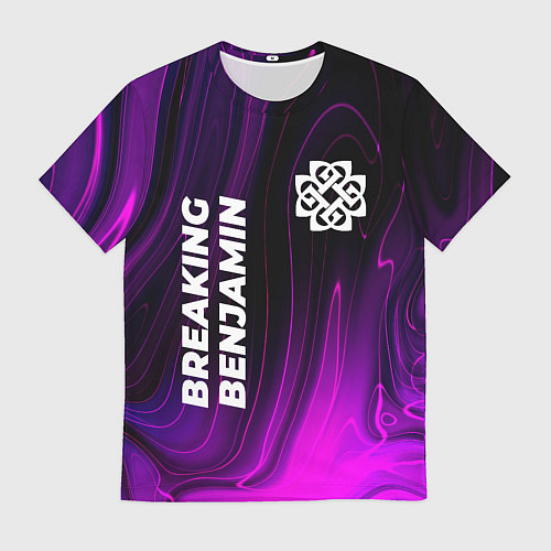 Мужская футболка Breaking Benjamin violet plasma / 3D-принт – фото 1