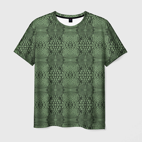 Мужская футболка Крокодиловый стиль / 3D-принт – фото 1