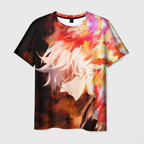 Мужская футболка Габимару в цветном огне / 3D-принт – фото 1