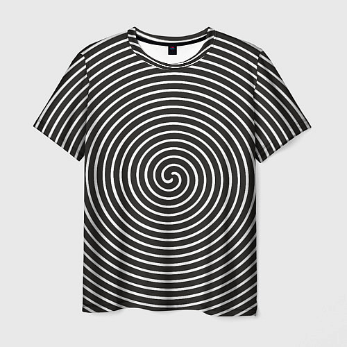 Мужская футболка Оптическая спираль / 3D-принт – фото 1