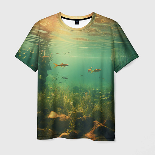 Мужская футболка Рыбки в море / 3D-принт – фото 1