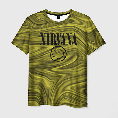 Мужская футболка Nirvana лого абстракция / 3D-принт – фото 1