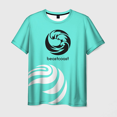 Мужская футболка Форма Beastcoast mint / 3D-принт – фото 1