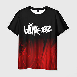 Футболка мужская Blink 182 red plasma, цвет: 3D-принт