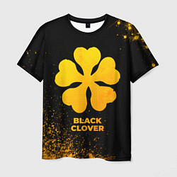 Футболка мужская Black Clover - gold gradient, цвет: 3D-принт