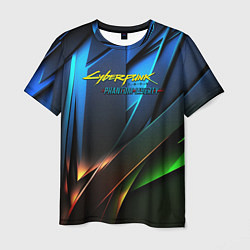 Футболка мужская Cyberpunk 2077 phantom liberty logo, цвет: 3D-принт