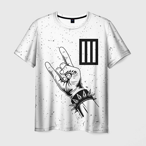Мужская футболка Paramore и рок символ / 3D-принт – фото 1