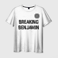 Футболка мужская Breaking Benjamin glitch на светлом фоне: символ с, цвет: 3D-принт