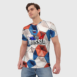Футболка мужская Плиты Россия, цвет: 3D-принт — фото 2
