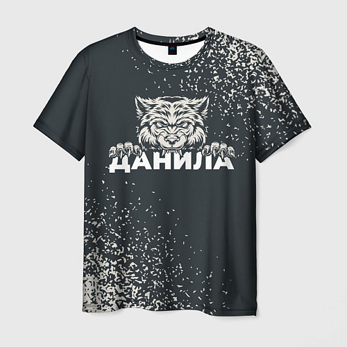 Мужская футболка Данила зубастый волк / 3D-принт – фото 1