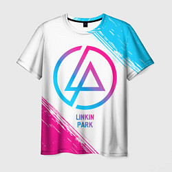 Футболка мужская Linkin Park neon gradient style, цвет: 3D-принт