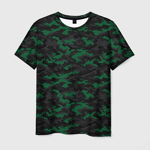 Мужская футболка Точечный камуфляжный узор Spot camouflage pattern / 3D-принт – фото 1