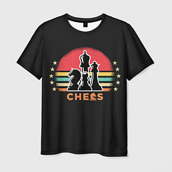 Футболка мужская Шахматные фигуры chess, цвет: 3D-принт