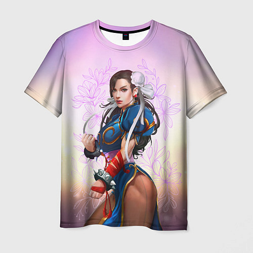 Мужская футболка Street Fighter 6: Chun-Li / 3D-принт – фото 1