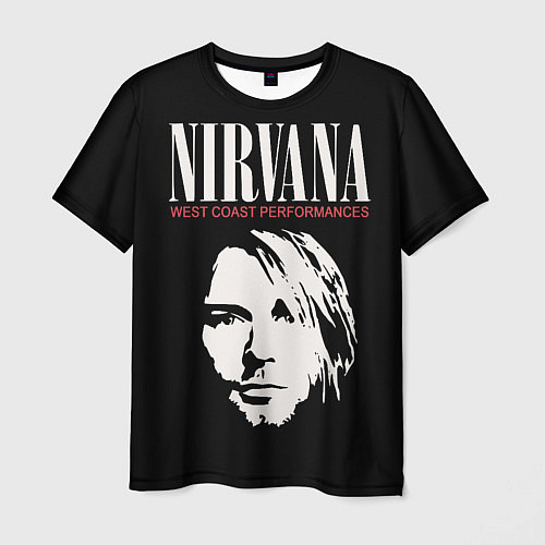 Мужская футболка Nirvana - Kurt Cobain / 3D-принт – фото 1