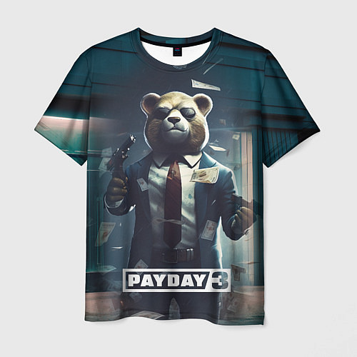 Мужская футболка Payday 3 bear / 3D-принт – фото 1