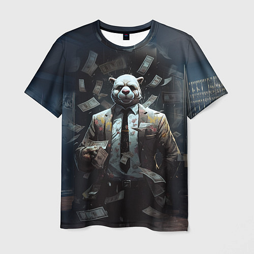 Мужская футболка Payday 3 animal mask / 3D-принт – фото 1