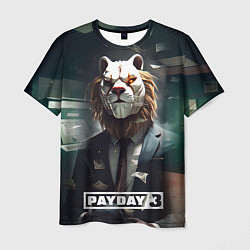 Футболка мужская Payday 3 lion, цвет: 3D-принт