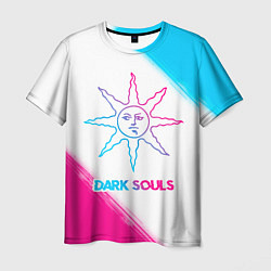 Футболка мужская Dark Souls neon gradient style, цвет: 3D-принт