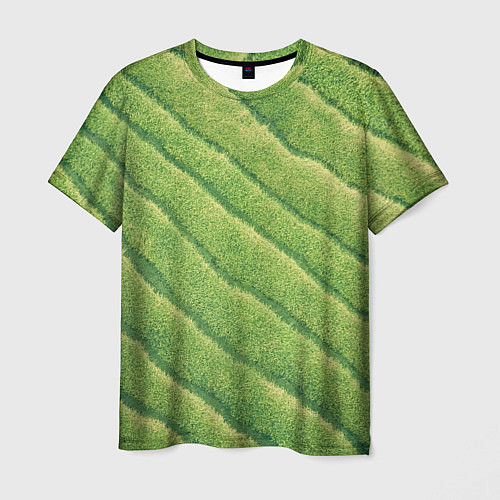 Мужская футболка Травяной паттерн / 3D-принт – фото 1