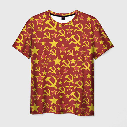 Мужская футболка СССР Серп и Молот / 3D-принт – фото 1