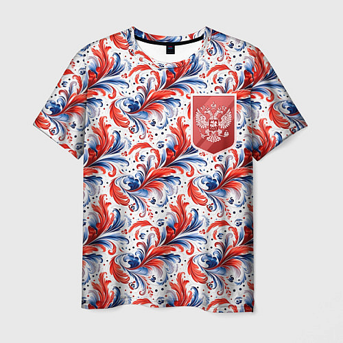 Мужская футболка Красный герб России / 3D-принт – фото 1
