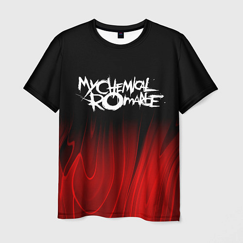 Мужская футболка My Chemical Romance red plasma / 3D-принт – фото 1