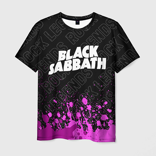 Мужская футболка Black Sabbath rock legends: символ сверху / 3D-принт – фото 1