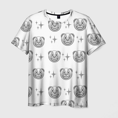Мужская футболка Клоунада чб / 3D-принт – фото 1