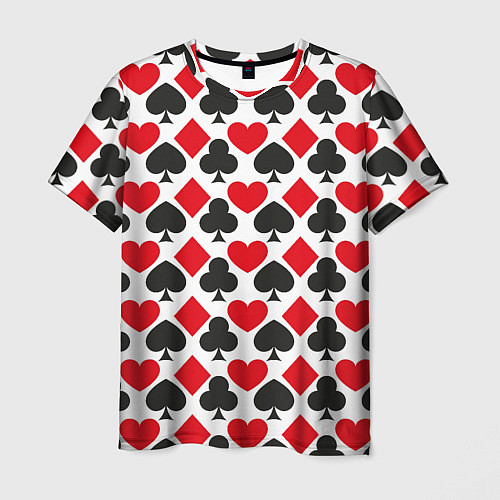 Мужская футболка Масти карточные - символика / 3D-принт – фото 1