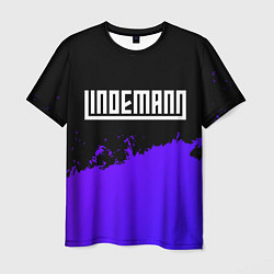 Футболка мужская Lindemann purple grunge, цвет: 3D-принт