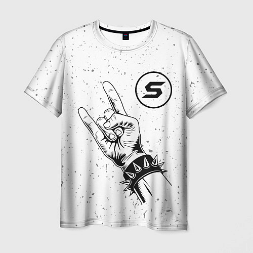 Мужская футболка Skillet и рок символ / 3D-принт – фото 1