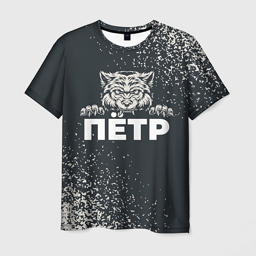 Мужская футболка Пётр зубастый волк / 3D-принт – фото 1