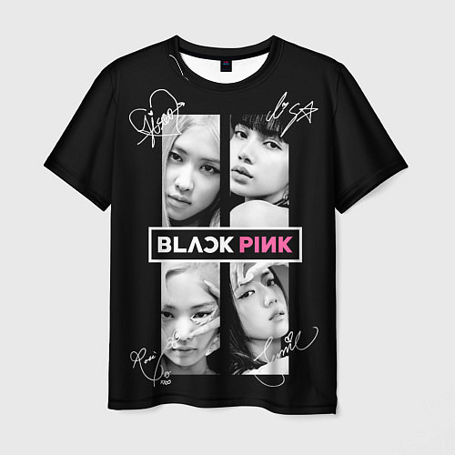 Мужская футболка Blackpink - Autographs / 3D-принт – фото 1