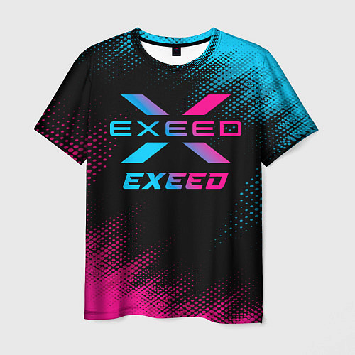Мужская футболка Exeed - neon gradient / 3D-принт – фото 1