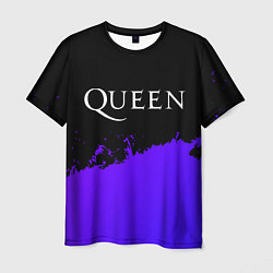 Футболка мужская Queen purple grunge, цвет: 3D-принт