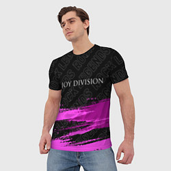 Футболка мужская Joy Division rock legends: символ сверху, цвет: 3D-принт — фото 2