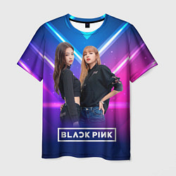 Футболка мужская Blackpink neon, цвет: 3D-принт