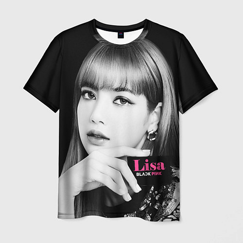 Мужская футболка Blackpink Lisa Business card / 3D-принт – фото 1