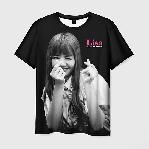 Мужская футболка Blackpink Lisa Sign of love / 3D-принт – фото 1