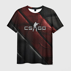 Футболка мужская CS GO dark red texture, цвет: 3D-принт
