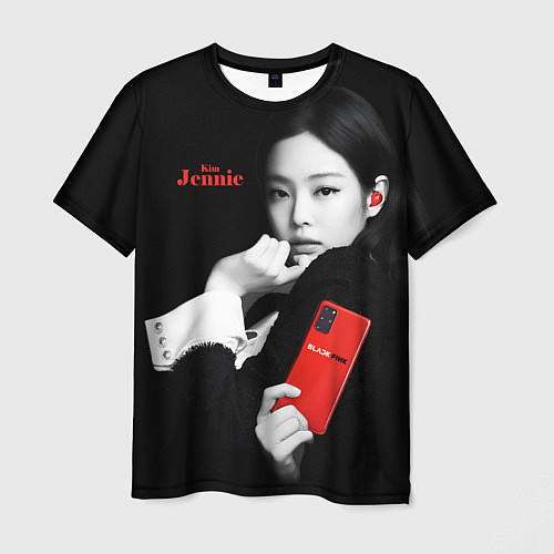 Мужская футболка Blackpink Jennie Smartphone / 3D-принт – фото 1