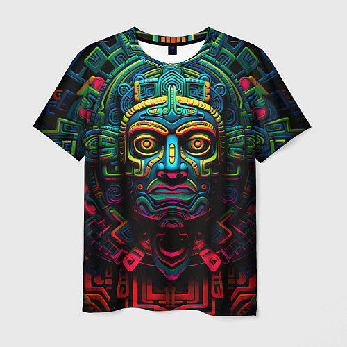Мужская футболка Ацтекские Боги / 3D-принт – фото 1