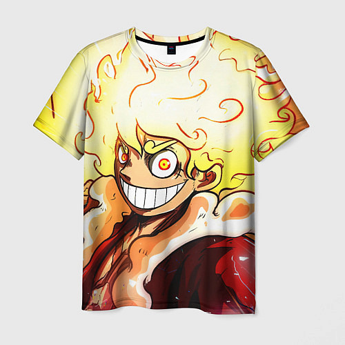 Мужская футболка Луффи 5 гир бог Ника - One Piece / 3D-принт – фото 1