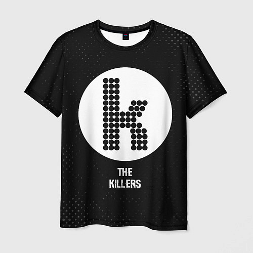 Мужская футболка The Killers glitch на темном фоне / 3D-принт – фото 1