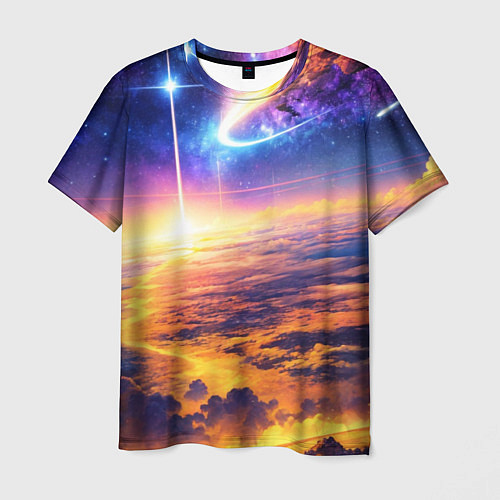 Мужская футболка Космическая вселенная / 3D-принт – фото 1
