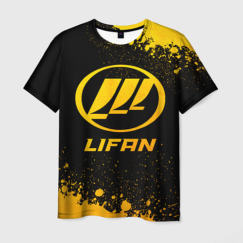 Мужская футболка Lifan - gold gradient / 3D-принт – фото 1