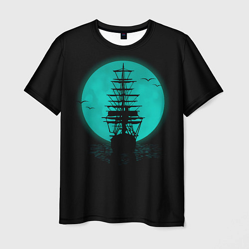 Мужская футболка Мрачный корабль / 3D-принт – фото 1